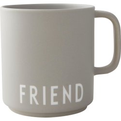 Design Letters Favourite Kop m/hank Friend, grå