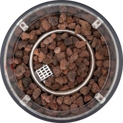 Terrassevarmer Fire Pit Round, 99,3 cm, Sort