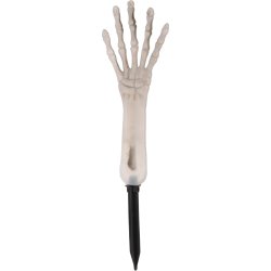 Glow-in-the-dark Skeletarm m. Jordspyd, 29 cm