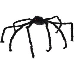 Stor Halloween edderkop, sort, 150 cm