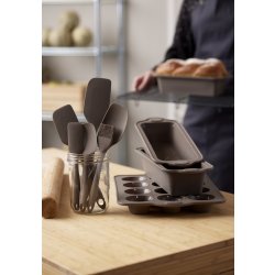 Blomsterbergs Grydeske, sillikone, 21 cm, latte