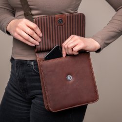 Velorbis Crossbody i Bøffellæder, brun