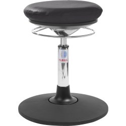 Pilates AirSeat-stol, svart, PU-läder,42-55cm,Sway