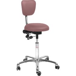 PAS Klinikstol, Rosa, konstläder, 60-79cm/Ryggstöd