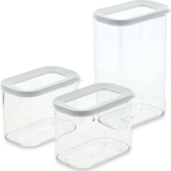 Mepal Husholdningsboks Modula 3 stk. Transparent