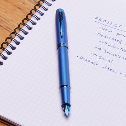 Parker IM Monochrome Blue Fyldepen | F