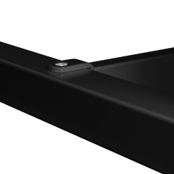 Talk Højbord, sort stel/eg laminat, 180x70 cm