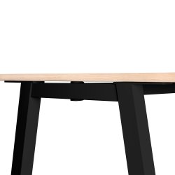Talk Højbord, sort stel/eg laminat, 180x70 cm