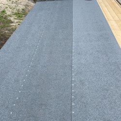 PLUS tagpap, 1 x 7,5 meter inkl. søm (1 rulle)