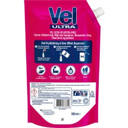 Vel Ultra Opvaskemiddel Refill, 900 ml