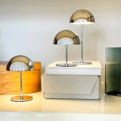 Dyberg Larsen ALONG LED Bordlamper, krom, 3 stk