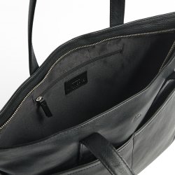 Markberg Molina Shopper, zero waste læder, sort