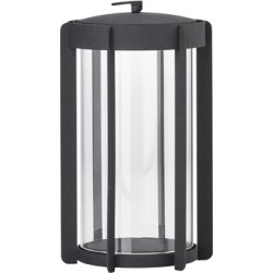Zone Firefly Lanterne, m. glas, H25 cm, sort stål