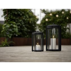 Zone Firefly Lanterne, m. glas, H25 cm, sort stål