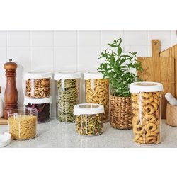 Vision opbevaringsboks, m/skruelåg, rund, 0,75 L
