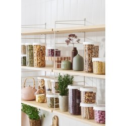 Vision opbevaringsboks, m/skruelåg, rund, 1,45 L