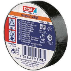 tesa Isoleringstape | 15mm x 10m | Sort
