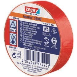 tesa Isoleringstape | 15mm x 10m | Rød