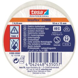 tesa Isoleringstape | 15mm x 10m | Hvid