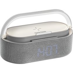 Nordic Sense Vækkeur, m. lys og Bluetooth, grå