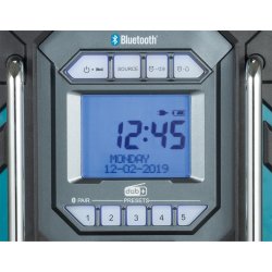 Makita Arbejdsradio m/bluetooth og DAB+, 10,8-18V