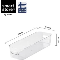 Compact Clear Opbevaringsboks Slim, 1,3 L