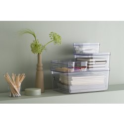 Compact Clear Opbevaringsboks Slim, 1,3 L