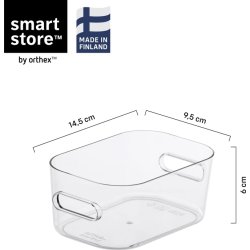 Compact Clear Opbevaringsboks XS, 0,6 L