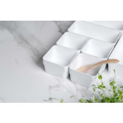 Compact Sort Opbevaringsboks, hvid, 10x10cm