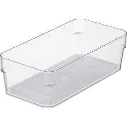 Compact Sort förvaringslåda, klar, 20x10cm
