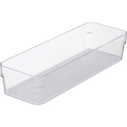 Compact Sort förvaringslåda, klar, 30x10cm
