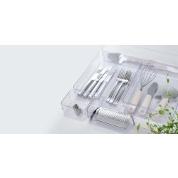 Compact Sort Opbevaringsboks, klar, 30x10cm