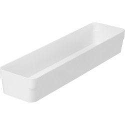 Compact Sort förvaringslåda, vit, 40x10cm