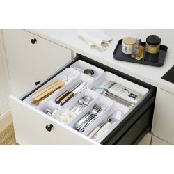 Compact Sort Opbevaringsboks, hvid, 40x10cm