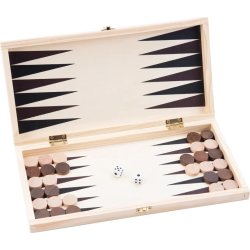 Brætspil Skak/Backgammon 33x33 cm, Foldbart