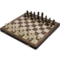 Brætspil Skak/Backgammon 30x30 cm, Foldbart