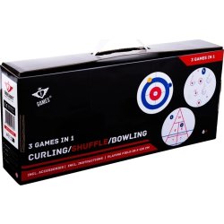 3-i-1 spilleboks - Curling, Shuffle, Bowling