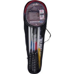 Badminton sæt inkl. ketsjere, bolde og net