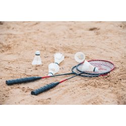 Badminton sæt inkl. ketsjere, bolde og net