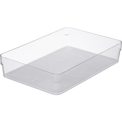 Compact Sort Förvaringslåda, klar, 30x20cm