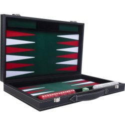 Brætspil Backgammon Sæt 38x23 cm, Foldbart