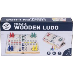 Brætspil Ludo 30x30 cm, Foldbart