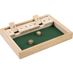 Shut the box 1 spiller inkl. 2 terninger
