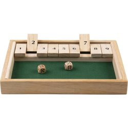 Shut the box 1 spiller inkl. 2 terninger