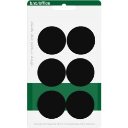 Office Magneter til whiteboard 30mm. 6 stk, sort