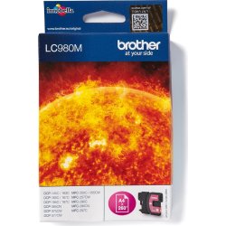 Brother LC980M blækpatron, rød, 260s