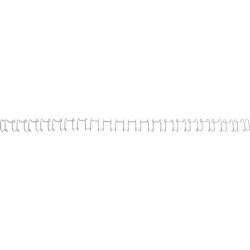 GBC metal spiralryg A4, 34 rings, 8mm, sølv