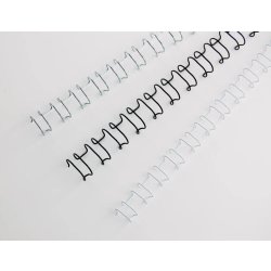 GBC metal spiralryg A4, 34 rings, 8mm, sølv