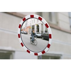 Trafikspejl rundt, inde/ude, akryl, Ø60cm