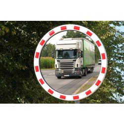 Trafikspejl, rundt, inde/ude, akryl, Ø80cm
